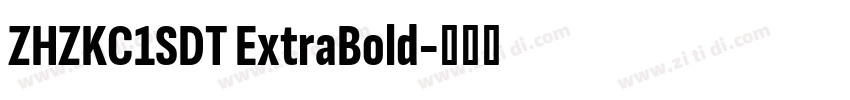 ZHZKC1SDT ExtraBold字体转换